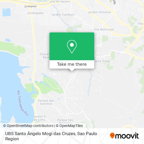 UBS Santo Ângelo Mogi das Cruzes map