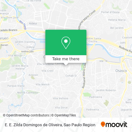E. E. Zilda Domingos de Oliveira map