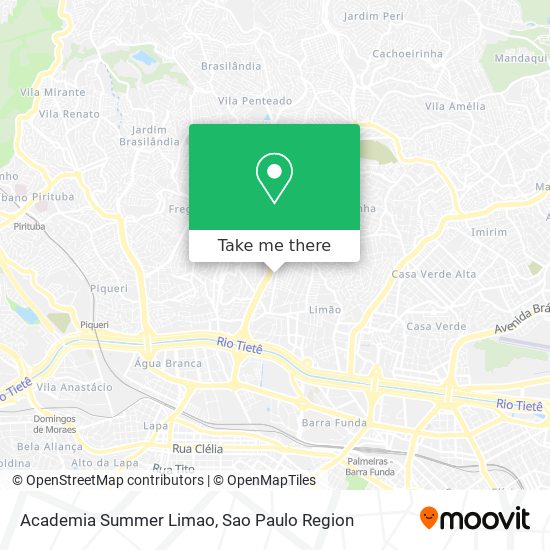 Mapa Academia Summer Limao