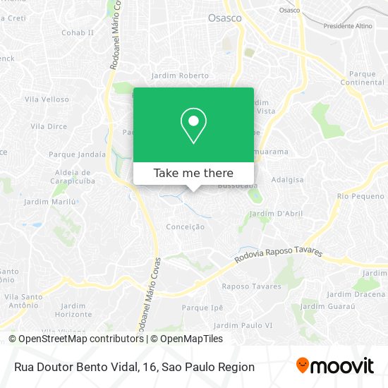 Rua Doutor Bento Vidal, 16 map