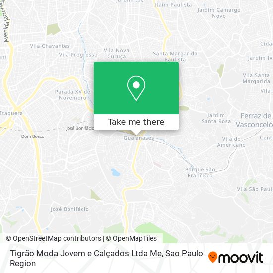 Tigrão Moda Jovem e Calçados Ltda Me map