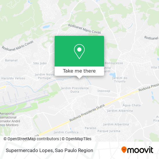 Supermercado Lopes map