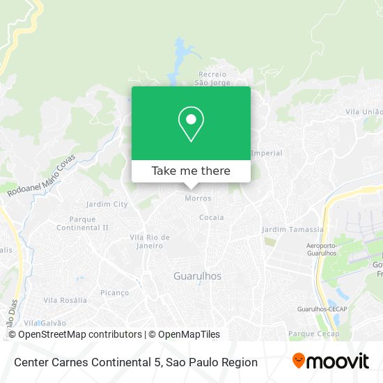 Center Carnes Continental 5 map
