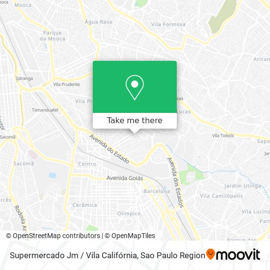 Supermercado Jm / Vila Califórnia map