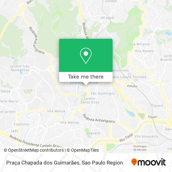 Mapa Praça Chapada dos Guimarães
