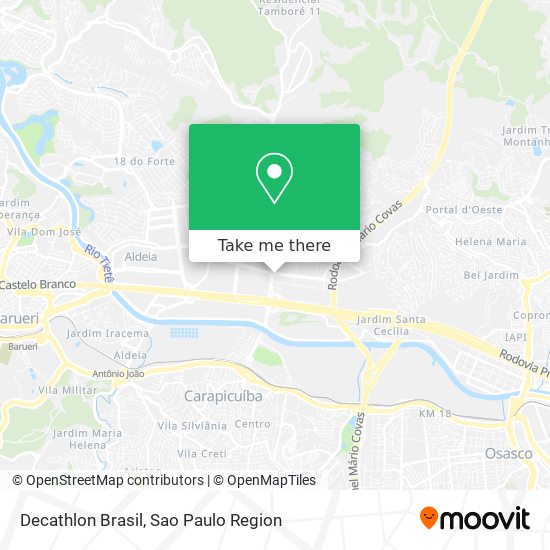 Mapa Decathlon Brasil