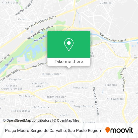 Mapa Praça Mauro Sérgio de Carvalho