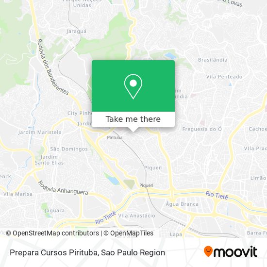 Prepara Cursos Pirituba map