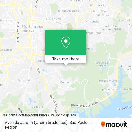 Avenida Jardim (jardim tiradentes) map