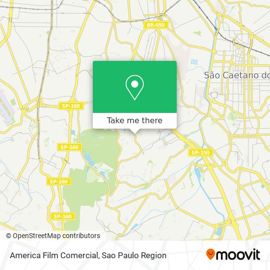 America Film Comercial map