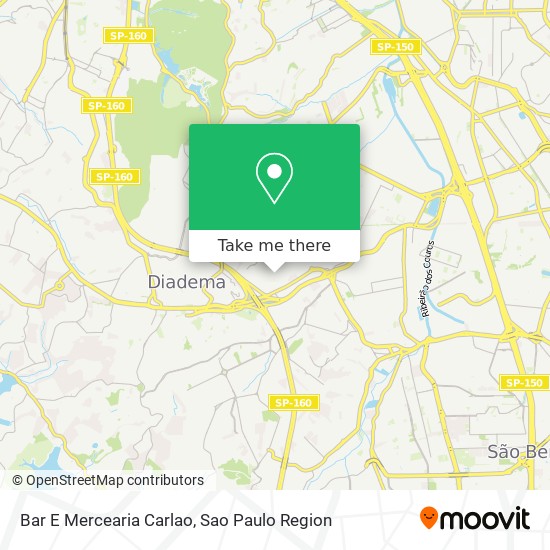 Mapa Bar E Mercearia Carlao