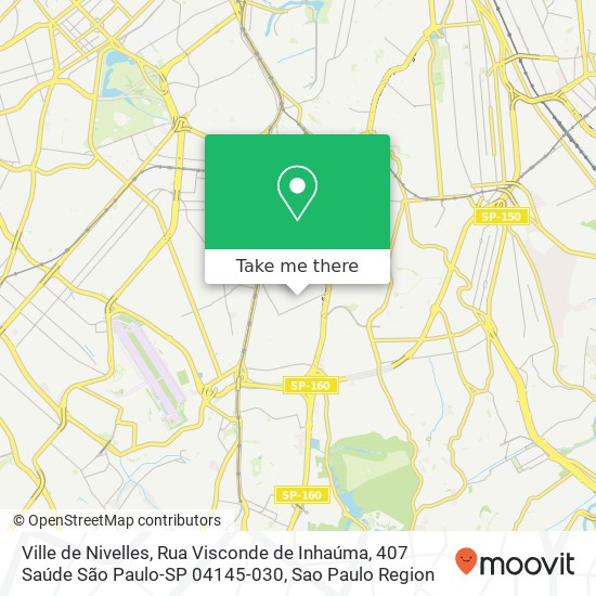 Mapa Ville de Nivelles, Rua Visconde de Inhaúma, 407 Saúde São Paulo-SP 04145-030