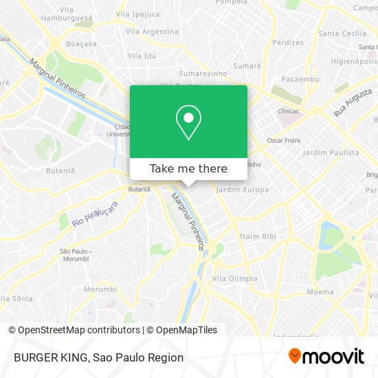 BURGER KING map