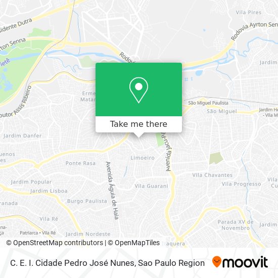 C. E. I. Cidade Pedro José Nunes map