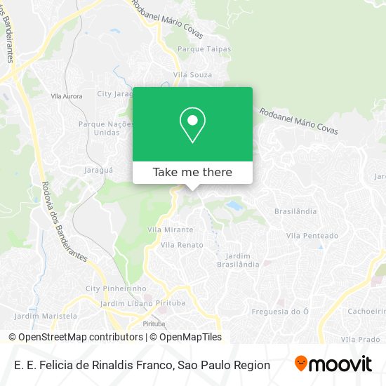 Mapa E. E. Felicia de Rinaldis Franco