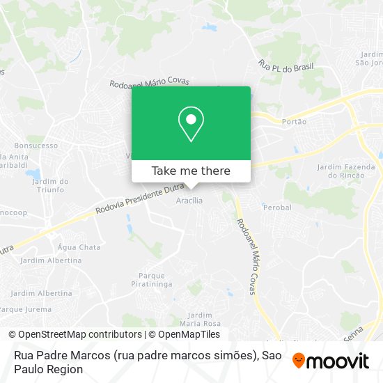 Rua Padre Marcos (rua padre marcos simões) map