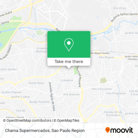 Chama Supermercados map