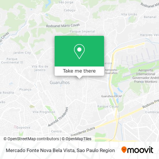 Mercado Fonte Nova Bela Vista map