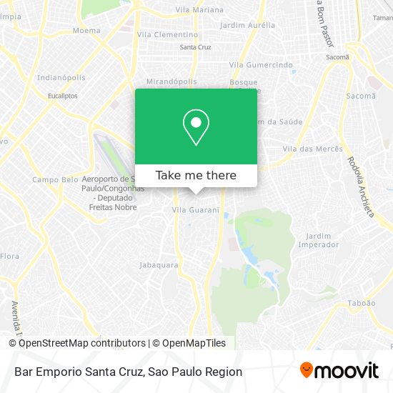 Mapa Bar Emporio Santa Cruz