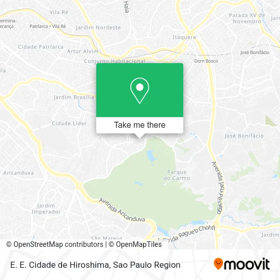 E. E. Cidade de Hiroshima map