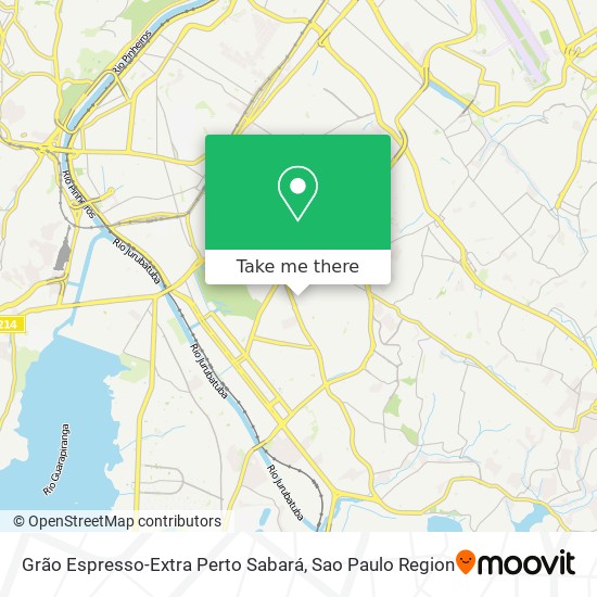 Mapa Grão Espresso-Extra Perto Sabará