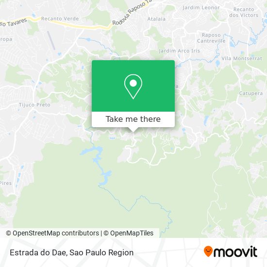 Mapa Estrada do Dae