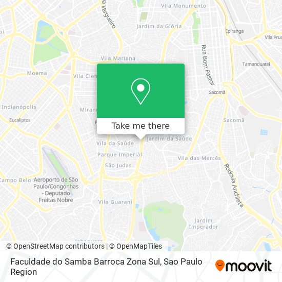 Faculdade do Samba Barroca Zona Sul map