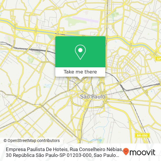 Empresa Paulista De Hoteis, Rua Conselheiro Nébias, 30 República São Paulo-SP 01203-000 map