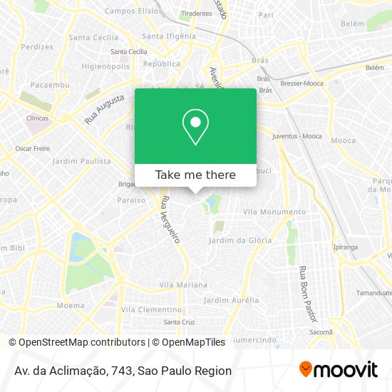 Mapa Av. da Aclimação, 743