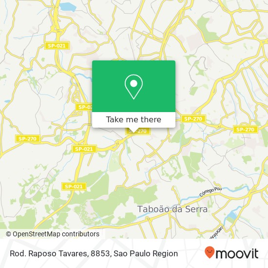 Rod. Raposo Tavares, 8853 map