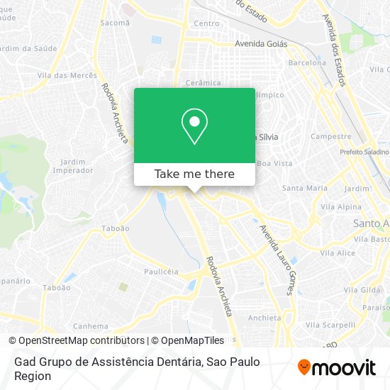 Mapa Gad Grupo de Assistência Dentária