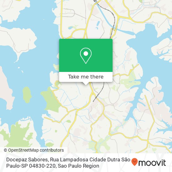 Mapa Docepaz Sabores, Rua Lampadosa Cidade Dutra São Paulo-SP 04830-220