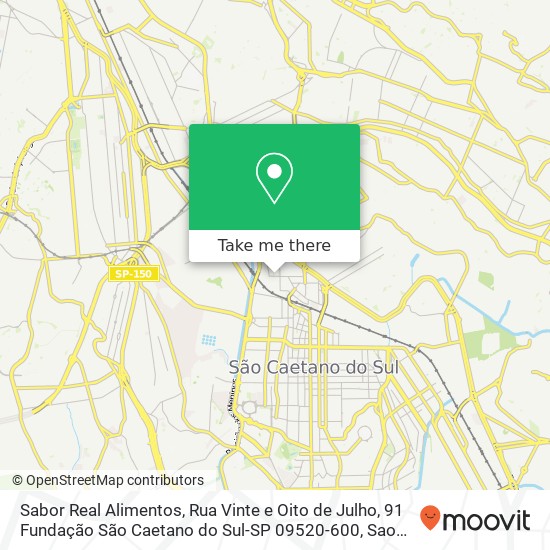 Sabor Real Alimentos, Rua Vinte e Oito de Julho, 91 Fundação São Caetano do Sul-SP 09520-600 map