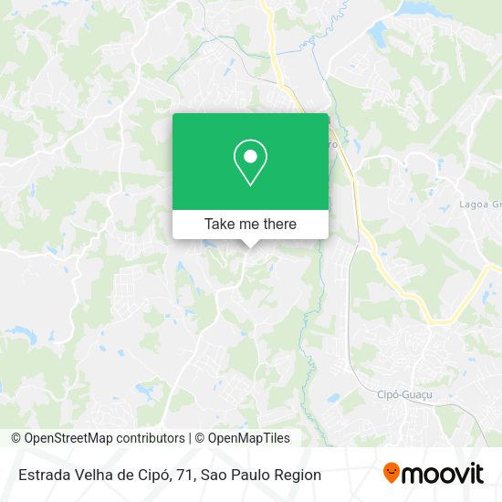 Estrada Velha de Cipó, 71 map