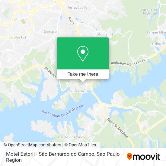 Motel Estoril - São Bernardo do Campo map