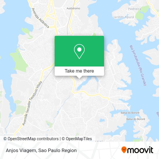 Anjos Viagem map