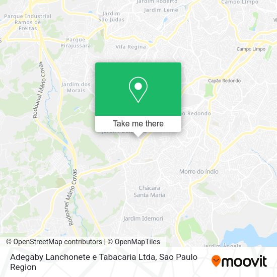 Adegaby Lanchonete e Tabacaria Ltda map