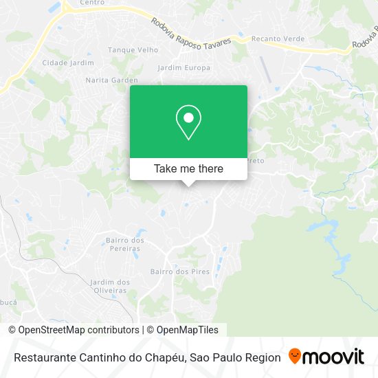 Restaurante Cantinho do Chapéu map