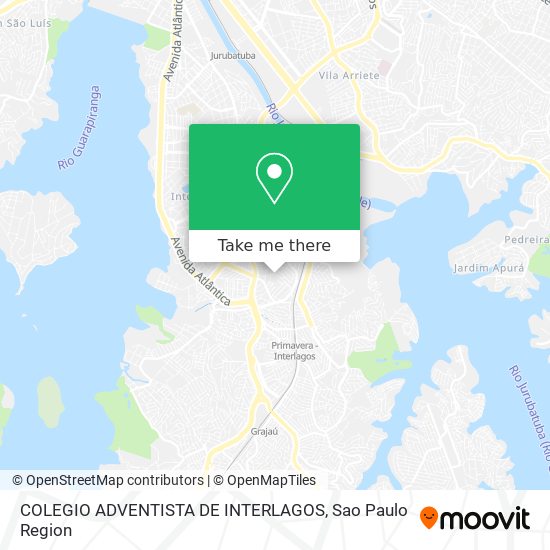 COLEGIO ADVENTISTA DE INTERLAGOS map