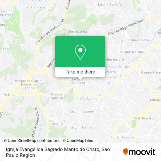 Igreja Evangélica Sagrado Manto de Cristo map