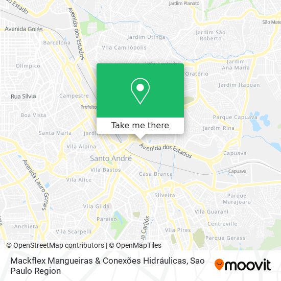 Mapa Mackflex Mangueiras & Conexões Hidráulicas