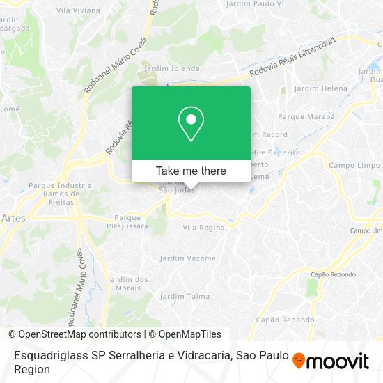 Esquadriglass SP Serralheria e Vidracaria map