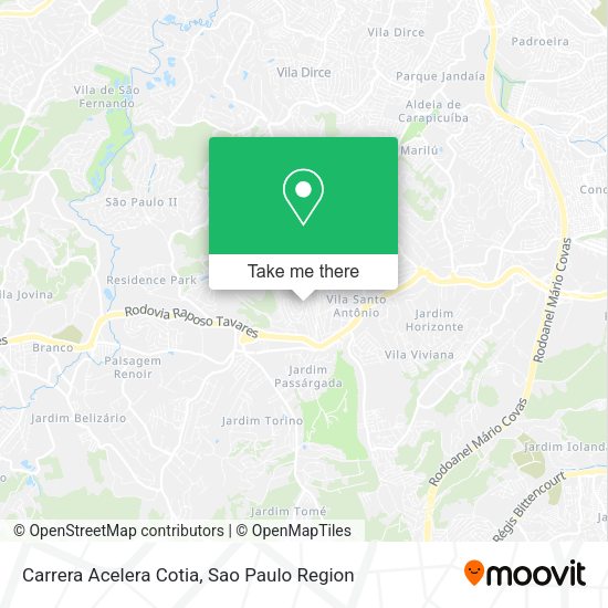Carrera Acelera Cotia map