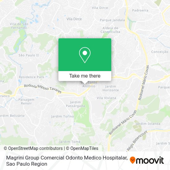 Magrini Group Comercial Odonto Medico Hospitalar map