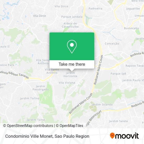 Condominio Ville Monet map