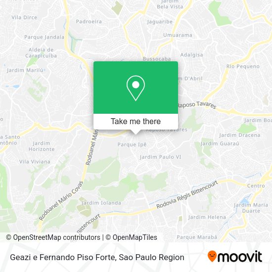 Geazi e Fernando Piso Forte map