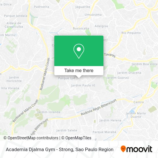 Academia Djalma Gym - Strong map