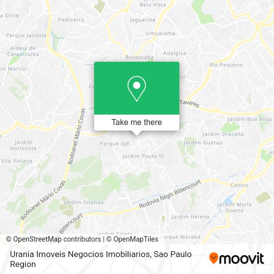 Urania Imoveis Negocios Imobiliarios map