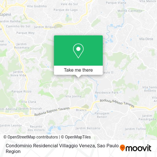 Condomínio Residencial Villaggio Veneza map