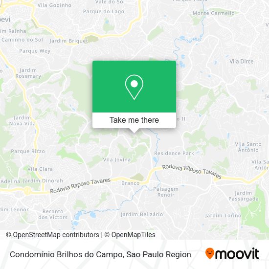 Condomínio Brilhos do Campo map